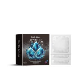 North Moon Latex Rubber Condom, Ultra Thin Moisturizing Vitality Hyaluronic Acid Thread Type Adult Health Care Products