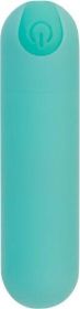 Essential 3 inches Rechargeable Teal Green Vibrator