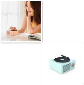 Wireless mini portable retro phonograph Bluetooth-compatible speaker (Color: Style2)