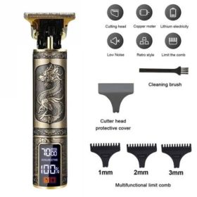 Hair Clippers Beard Trimmer For Men Hair Cutting Cordless Barber Shaving Machine (Option: A)