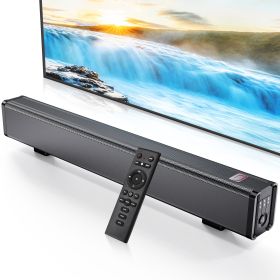 JYX H7 31.5in Soundbar For TV & 3D Surround Sound Bar For TV With Subwoofer & Wall Mountable (Color: BLACK)