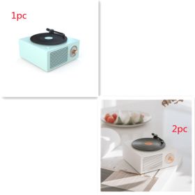 Wireless mini portable retro phonograph Bluetooth-compatible speaker (Color: Style14)