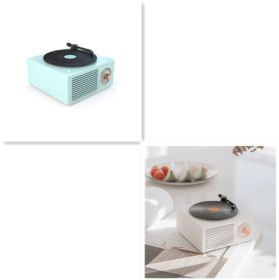 Wireless mini portable retro phonograph Bluetooth-compatible speaker (Color: Style5)