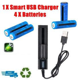 2025NEW Universal Smart USB Charger For 3.7V Li-ion Battery Cell &four Batterie (Option: A)