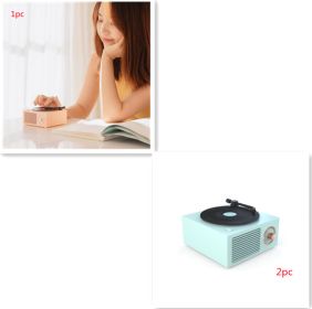 Wireless mini portable retro phonograph Bluetooth-compatible speaker (Color: Style10)
