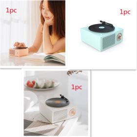 Wireless mini portable retro phonograph Bluetooth-compatible speaker (Color: Style16)